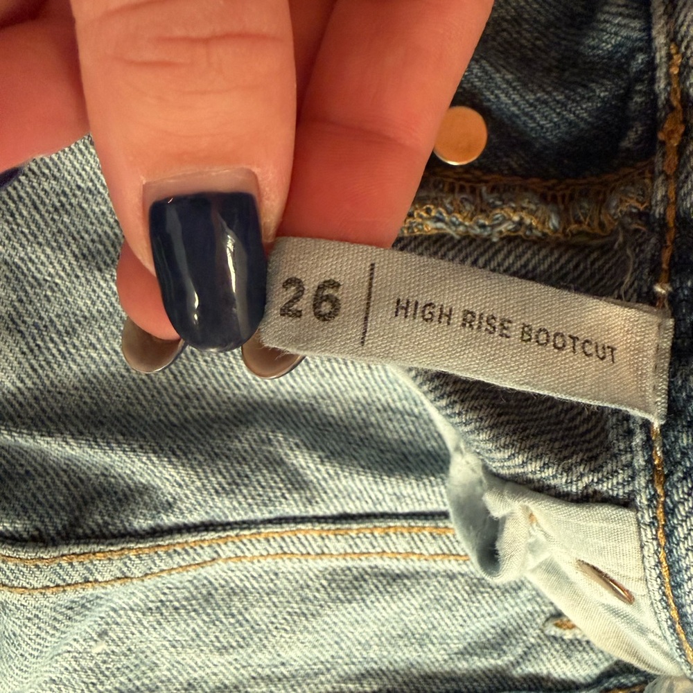Size 26 PacSun High Rise Bootcut Jeans - Light Blue